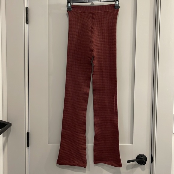 Urban Outfitters Out From Under Felicity Waffle Knit Flare Pants XS /S - Picture 3 of 5